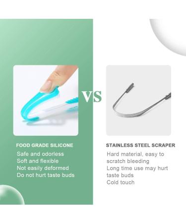 Ghzzy Tongue Scraper - 6 Pack Soft Antibacterial Tongue Cleaners for Fresh Breath | Inhibit Bad Breath & Promote Oral Hygiene - Buy Online on GoSupps.com