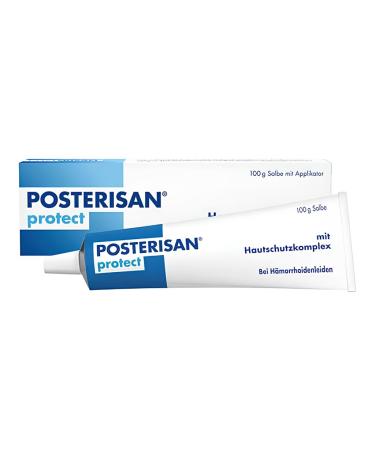 Posterisan Protect Rectal ointment with skin protection complex: ointment with applicator to relieve hemorrhoid complaints and protection against irritation 100 g 100 g (1 Pack)