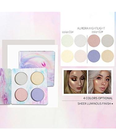 AKDSteel HANDAIYAN Women 4 Colors Highlight Eyeshadow Waterproof Long-Lasting Eye Shadow Palette Makeup Kit 2# - Buy Online on GoSupps.com