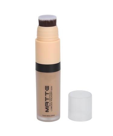 Liquid Foundation, Liquid Foundation with Built-in Brush, Long-Lasting Full Coverage Skin Care (05)