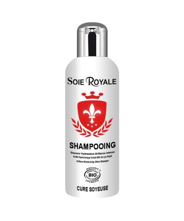 Organic Royal Silk Shampoo Silky Treatment 300 ml Hydration Smoothing Intense Shine Silk Proteins Fleur de Lys Royal Regenerating Hair Face Body Vitamins EF Alcohol-free Certified Organic