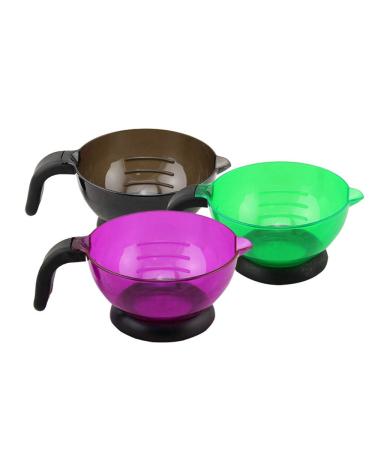 Pack of 3 tinting bowls hair tinting professional dyeing silicone DIY bowl for hairdressers hairdressers hairdresser for home