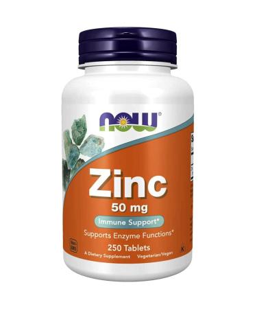 Now Foods zinc gluconate 50mg 250 tabs ( Multi-Pack)