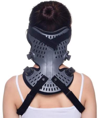 Jlasdr Adjustable Neck Support - Cervical Thoracic Orthosis for Postoperative Recovery & Neck Pain Relief - Spondylose Correction - Black - Buy Online on GoSupps.com
