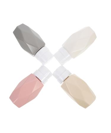 Mipcase Mipcase 4Pcs Nail Press Bottle Squeeze Bottles Bottle Travel Pump Travel Shampoo Containers Push Plastic Resurrection Water Spin Manicure