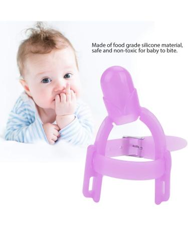 Baby Finger Protector Silicone | Adjustable Thumb Sucker Guard for Toddlers - Stop Thumb Sucking (Purple) - Buy Online on GoSupps.com