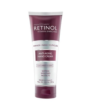 Retinol Anti-Aging Hand Cream   The Original Retinol Brand For Younger Looking Hands  Rich  Velvety Hand Cream Conditions & Protects Skin  Nails & Cuticles   Vitamin A Minimizes Age s Effect on Skin (Cucumber)