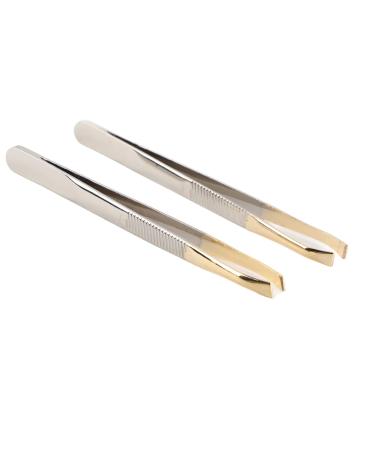 2 pieces of eyebrow tweezers women precision pink daily beauty tools for ingrown hair eyebrows