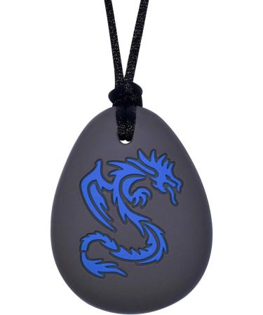 CHAUS HALATS FOR Sensory Children Silicone Dinosaurs Toy Time for Boys With Autism ADHD SPD chewing necklaces for anxiety reduces fidgeting for children