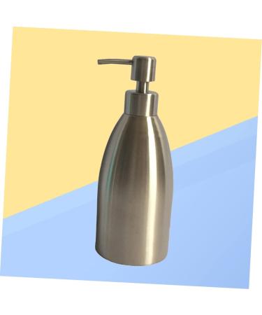 Zerodeko 3pcs 304 Liquid Containers Pump Liquid Soap Bottles Shampoo Bottle Stainless Steel Soap Dispenser Silverx3pcs mediumx3pcs - Buy Online on GoSupps.com