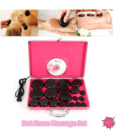 Large Hot Stone Massage Set - Premium Basalt Stones for Spa Therapy & Relaxation | International Shipping Available - Buy Online on GoSupps.com