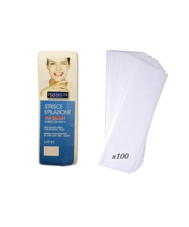 Premium 100 extra hair removal bands 20x7 cm. 100g