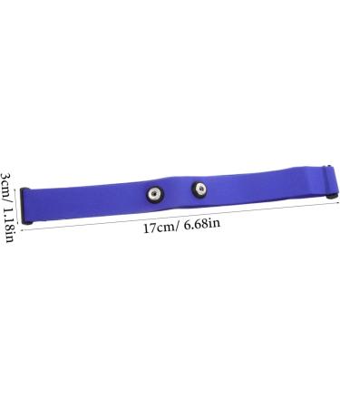 Kichouse Blue Heart Rate Monitor Chest Strap | Breathable Sports Equipment for Accurate Heart Frequency | Durable Nylon & Rubber Band 17.00x3.00x0.10cm - Buy Online on GoSupps.com