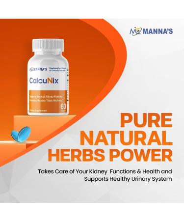 MANNA CalcuNix Kidney Support Supplement - Promotes Urinary Tract Health - 60 Tablets - International Shipping Available - Buy Online on GoSupps.com