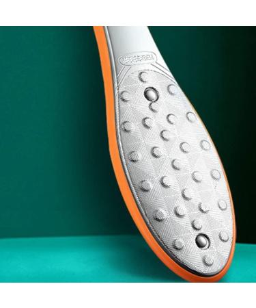 Verdant Touch Double Sided Foot Rasp Double Sided Foot Rasp Stainless Steel Foot Callus Remover Orange Red - Buy Online on GoSupps.com