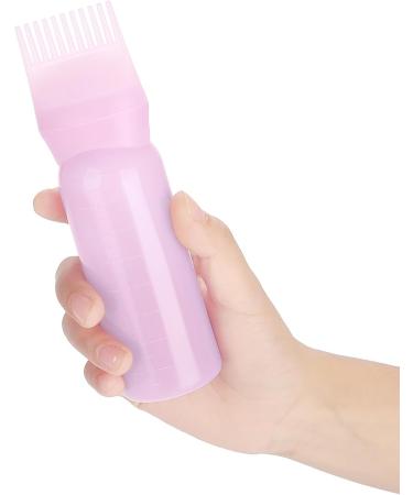 gernie Root Comb Applicator Bottle 160ml Oil Applicator for Hair Dye Bottle Applicator Brush with Graduated Scale Hair Dye Applicator Brush for Coloring Styling and Hairdressing (Pink) - Buy Online on GoSupps.com