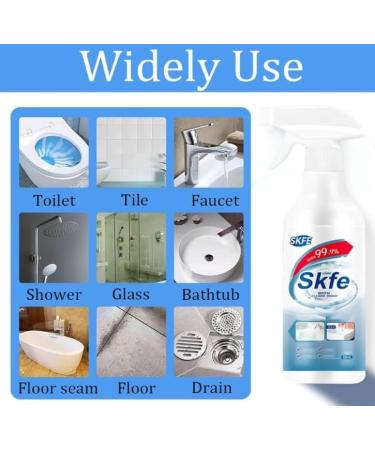 Bath Cleaner Spray Stubborn Stains Cleaner Multipurpose Cleaning Spray for Bathroom Bathroom Descaler Cleaner Multipurpose Foaming Cleaner for Bathroom Toilets and Porcelain Surface - Buy Online on GoSupps.com