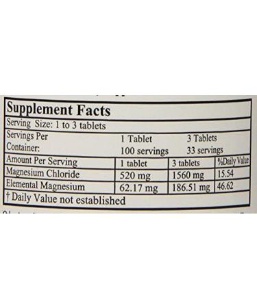 Alta Health Magnesium Chloride Tablets 100 Count Unflavored - Pack of 1 - Buy Online on GoSupps.com