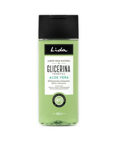 Lida - 100% natural liquid soap of glycerin and aloe vera traditional production - 600 ml