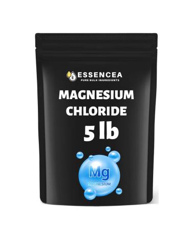 Magnesium Chloride Flakes 5lb by Essencea Pure Bulk Ingredients | Used as Magnesium Supplement | Pure Magnesium Chloride 80 Ounces