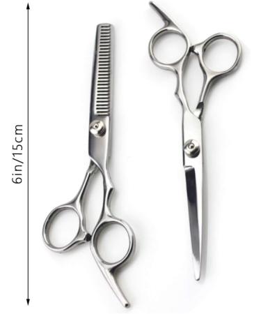 Professional Hairdressing Barber Scissors Set BEEXY 6" Teeth Thinning Cutting Scissors & Hair Cutting Scissors Shears for Barber Salon for Women Kids Men - Buy Online on GoSupps.com