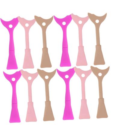 FOMIYES 12 pcs eyeliner eyeshadow baffle lash tools silicone molds makeup mascara brush Mascara