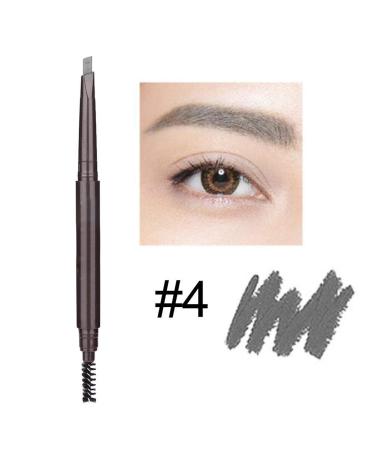 Buy Dual End Eyebrow Pencil - Automatic Rotary Eyebrow Makeup with Brush (4# Gray) for Perfect Brows | International Shipping Available - Buy Online on GoSupps.com
