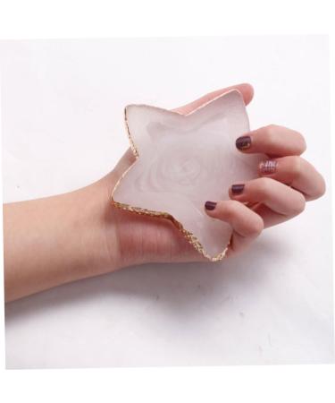 nail art palette Resin Nail Art Palette Star Shaped Painting Color Mixing Plate Cosmetic Mixing Tools White - Buy Online on GoSupps.com
