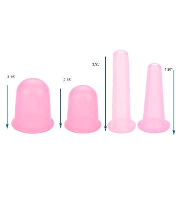 Silicone Massage Cups - Anti-Cellulite Suction Cups for Body & Face | Full Body Massage Device (Pink) - Shop Internationally! - Buy Online on GoSupps.com