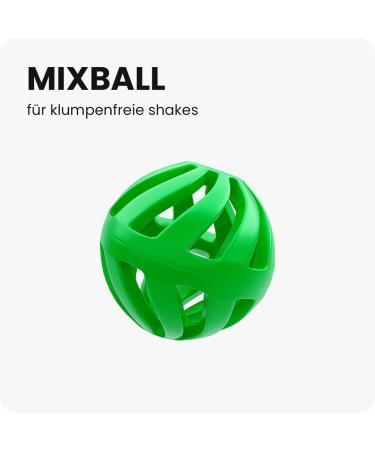 Shakenext 700ml Protein Shaker Bottle - Dishwasher Safe Leak-Proof Lid Fits Cup Holder (Green) - Perfect for Fitness & Protein Shakes - Buy Online on GoSupps.com