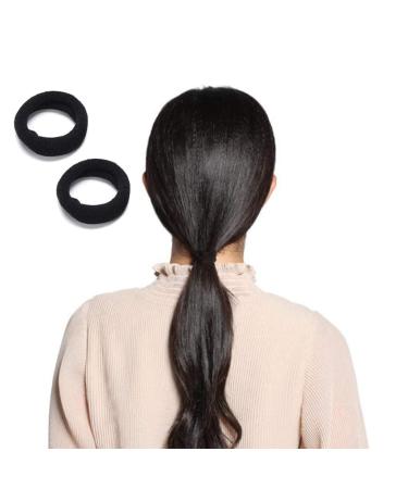 LEBQ 200 Mini Hair Bands for Girls & Babies - Soft Elastic Hair Ties in Black | Perfect for Kids' Hairstyles - Buy Online on GoSupps.com
