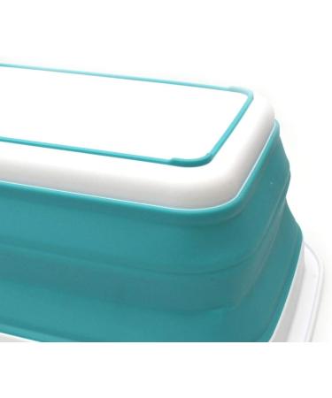 SAMMART 9.2L Collapsible Tub - Portable Outdoor Picnic Basket/Crater - Foldable Shopping Bag - Space Saving Storage Container (Bright Blue) - Buy Online on GoSupps.com