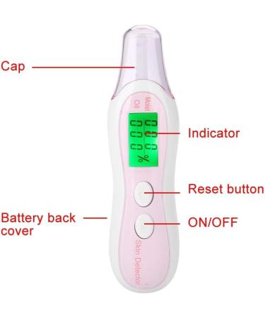 LCD Digital Skin Analyzer Skin Analyzer Moisture Water Oil Monitor for Skin Care High Sensitive Facial Skin Tester USB Digital Measuring Device for Home Traveling Beauty Salon(White) - Buy Online on GoSupps.com