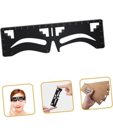 FOMIYES Eyebrow Design Eyebrow Card Eyebrow Positioning Tool Metal Eyebrow Ruler Survey Ruler Eyebrow Shape - Buy Online on GoSupps.com