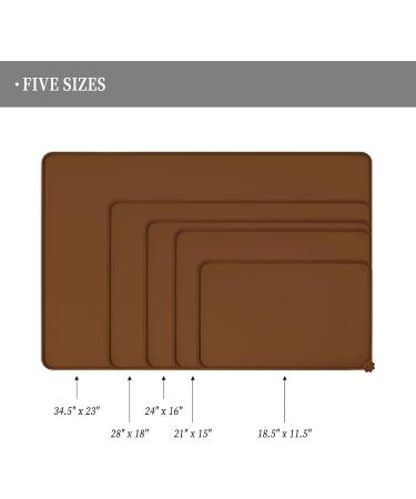 Reopet Silicone Feed Mats for Pets | Waterproof Dog & Cat Mats with Elevated Edges | 71 x 45 cm (1 Pack) - Buy Online on GoSupps.com