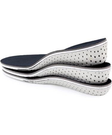 GLEAVI Height Increase Insoles for Men - 6 Pairs Full Length Shoe Lifts & Heel Lifts for Elevation - Buy Online on GoSupps.com