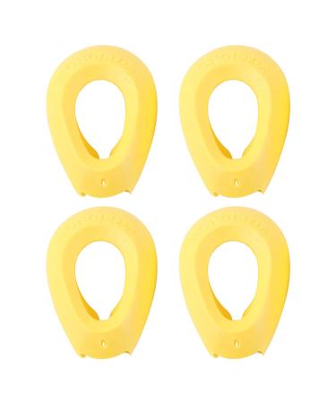 2Pairs Silicone Hair Dye Ear Cover  Waterproof Hairdressing Ear Cover Protector Hair Dye Earmuffs for Salon Bathing Shower Spa Random Color Yellow