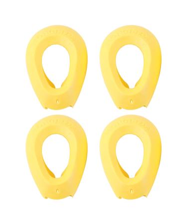 2Pairs Silicone Hair Dye Ear Cover  Waterproof Hairdressing Ear Cover Protector Hair Dye Earmuffs for Salon Bathing Shower Spa Random Color Yellow