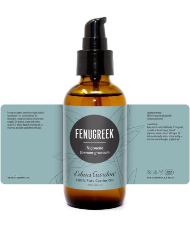 Edens Garden Fenugreek Carrier Oil - 4 oz (Ideal for Essential Oil Blends) - Buy Online on GoSupps.com