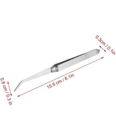 Multi-purpose Stainless Steel Nail Art Tweezers for Nail Art Cotton Ball Pincher Curved Forming Pliers for Nail Styling Nail Tools - Buy Online on GoSupps.com