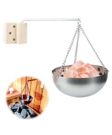 Xeerun aroma bowl sauna sauna stainless steel sauna aroma bowl sauna accessories sauna evaporator shell hanging for spa bowl cup of etheric oil bowl sauna room