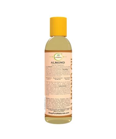 OKAY Almond Hot Oil Treatment 6oz/177ml - Nourishing Hair Care - Buy Online on GoSupps.com