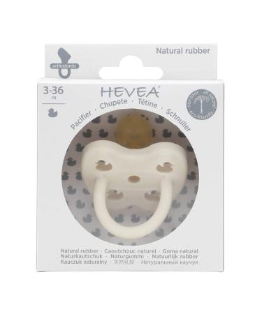 Hevea Snow White Natural Rubber Pacifier | Eco-Friendly BPA-Free & Food Contact Approved | 3-36 Months - Buy Online on GoSupps.com