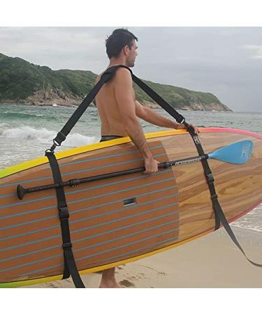 OCEANBROAD SUP Kayak Carry Strap Adjustable Shoulder Strap with Clips for Paddle Board Canoe Surfboard