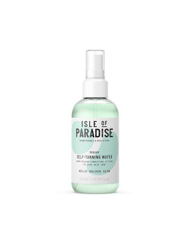 Isle of Paradise Self Tanning Water - Color Correcting Self Tan Spray, Vegan and Cruelty Free, 6.76 Fl Oz Sun-Kissed Glow