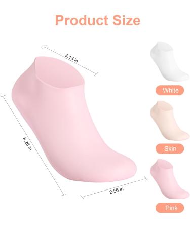 Asilumi 3 Pairs Silicone Socks for Dry Cracked Feet Women Silicone Moisturizing Socks Foot Spa Pedicure Gel Socks for Repairing Dry Feet Foot Care Cracked Heels and Softening Rough Skin - Buy Online on GoSupps.com