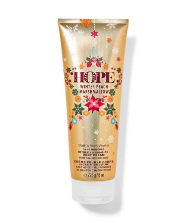 Bath and Body Works Gift Set - 2 x 8 oz Hope Winter Peach Marshmallow Body Cream - Perfect for Gifting | Shop Internationally - Buy Online on GoSupps.com