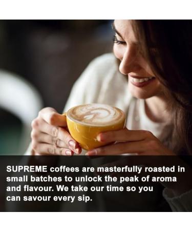 SUPREME COFFEE - Special Reserve | Whole Bean | Medium Roast | Arabica Specialty Coffee | Ethiopian Origin | Ethical & Carbon Neutral | 1 Kg - Buy Online on GoSupps.com