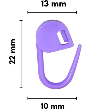 50Pcs Crochet Stitch Markers for Knitting & Crafts - 8 Assorted Colors | Lightweight Plastic Pins | Durable Locking Design - Buy Online on GoSupps.com