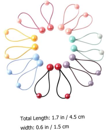 minkissy 28 Pairs Headband Color Hair Tie Hair Ponytail Girl Hair Ties Elastic Hair Bands Hair Ties for Girls Ponytail Holders Girls Hair Rope Hair Balls for Girls Hair Hair Rope Bead - Buy Online on GoSupps.com